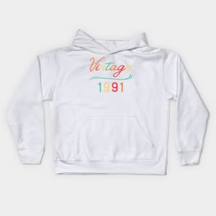 Vintage 1991 Kids Hoodie